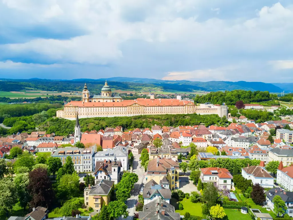 Melk Abbey above the Danube in Austria’s Wachau valley