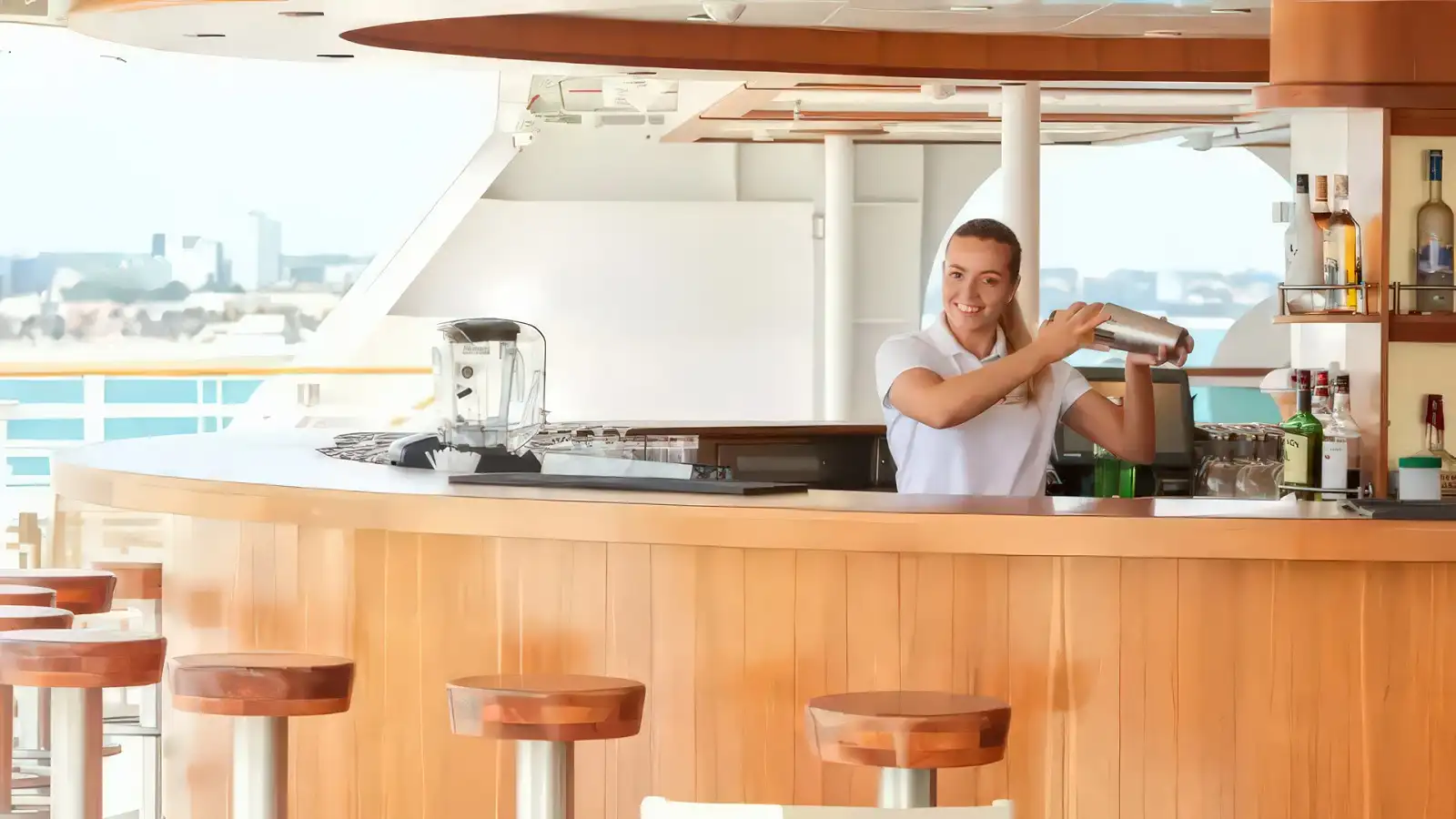 A refined dinner service in a Seabourn restaurant